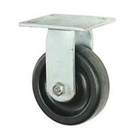 CASTERS, WHEELS & INDUSTRIAL HANDLING Heavy Duty Caster, Rigid Plate, 8 Plastic Wheel, 800 Lb. Capacity CW4-820R-PHRB